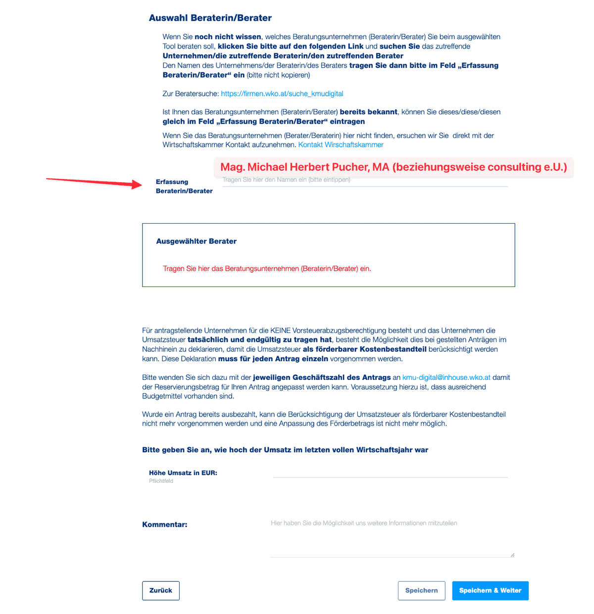 KMU.Digital Beratung - Berater auswählen Michael Herbert Pucher (beziehungsweise consulting e.U.)